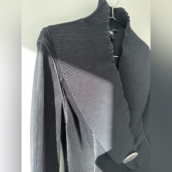 COPY - IPSE Blouse/Blazer - New Wave Deconstructed Asymmetrical Top - black -Si… - Picture 6 of 10